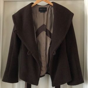 Bcbg Maxazria Brown Xs Wool Coat